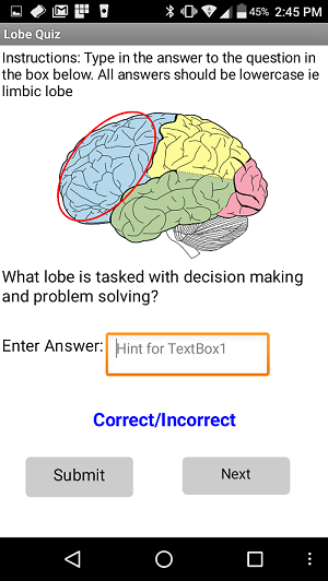 Brain App Screenshot